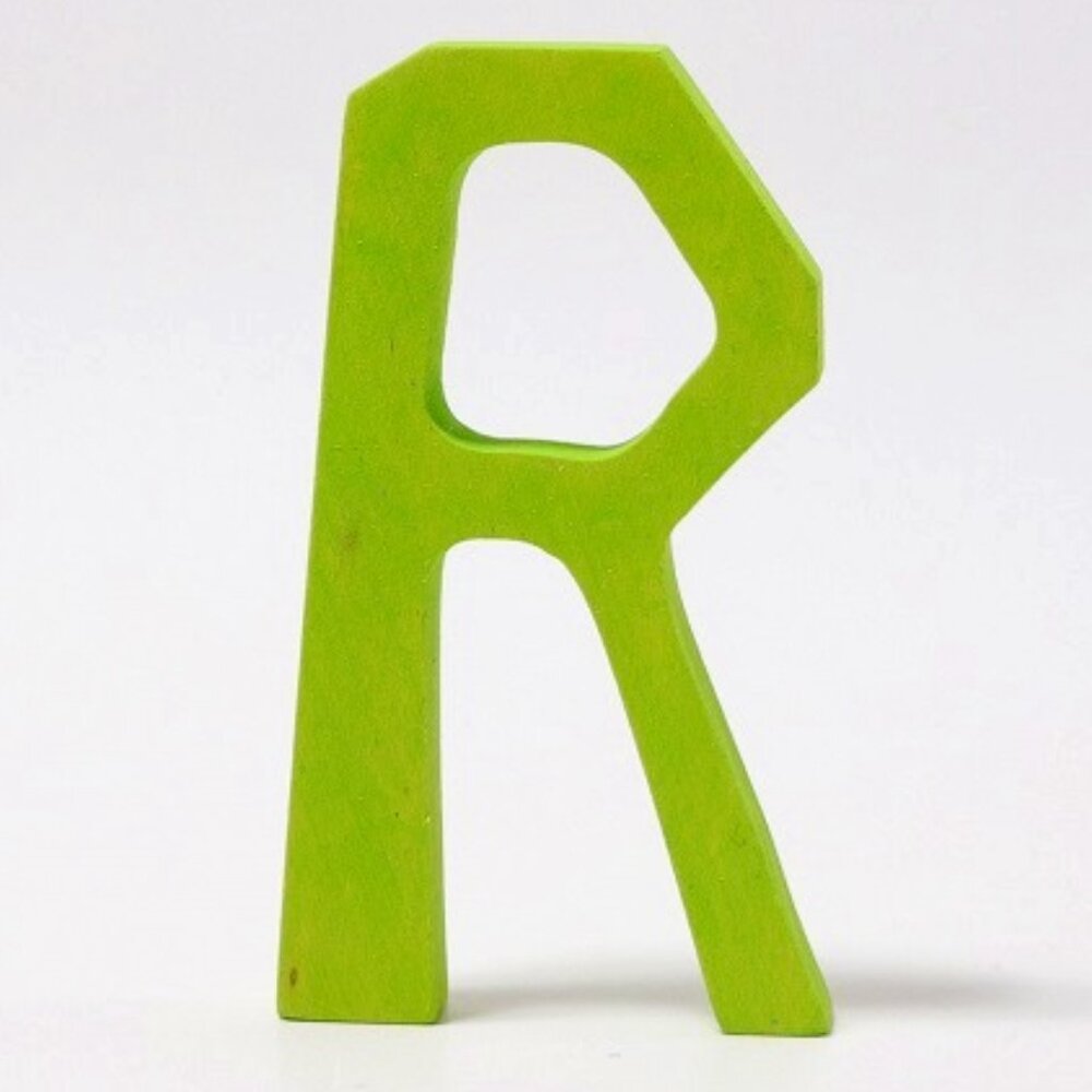 NWT Grimm's Wooden Toys Anthroposophical Letter R